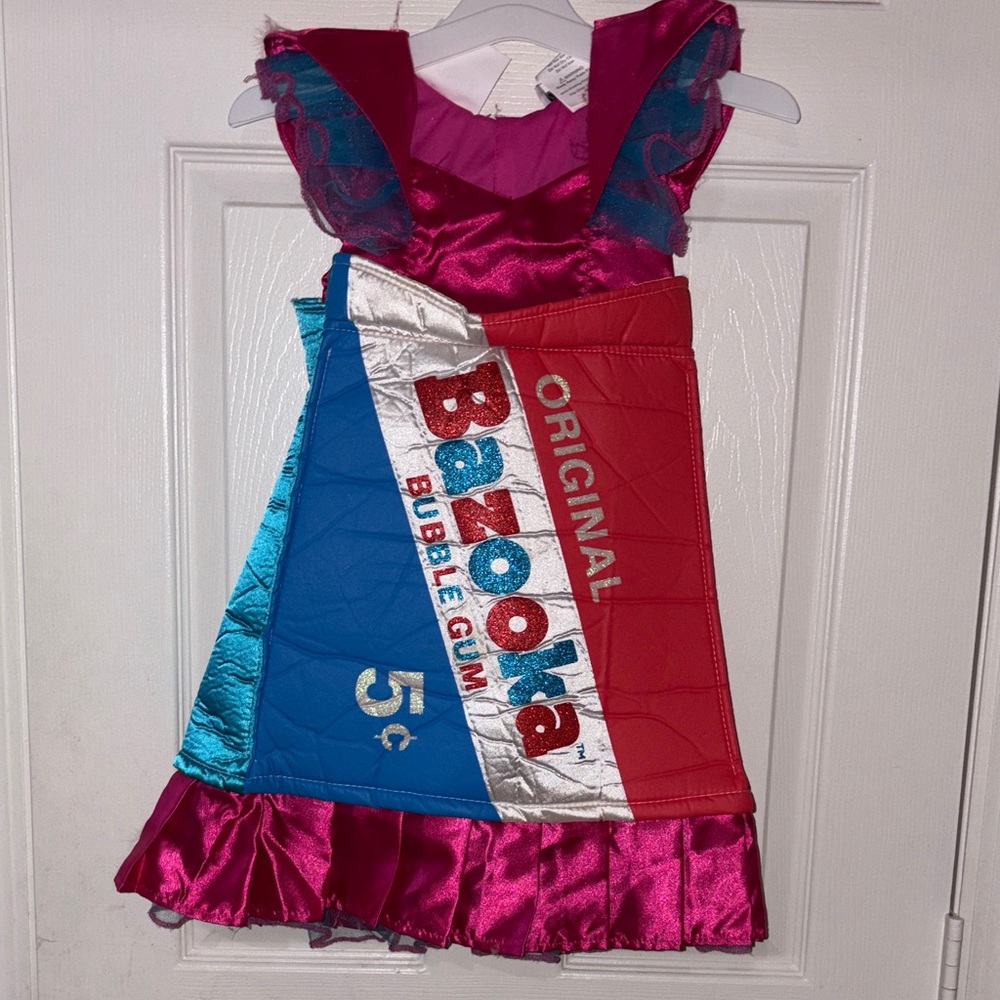 Chasing Fireflies Bazooka Bubblegum Costume - Pink, Blue, Red